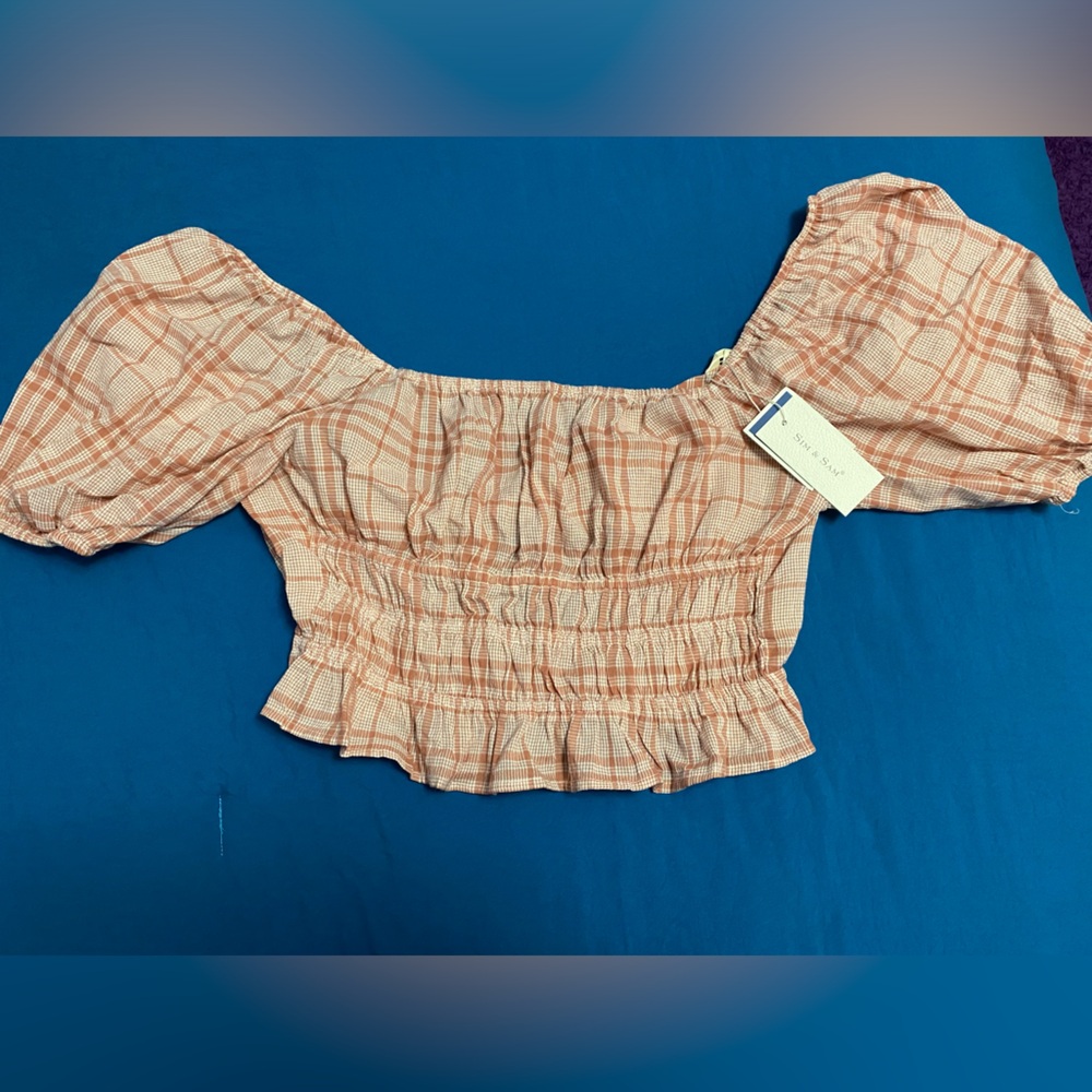 Plaid XL Crop Top PLUS SIZE